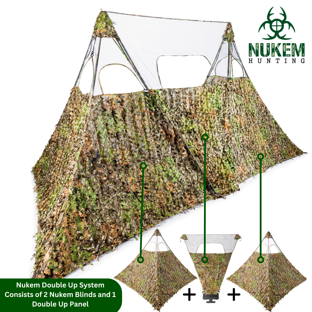 Double Up System - Mossy Oak Greenleaf 3D Leafy - AureliaAdventure
