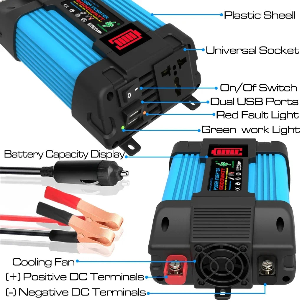 6000W Solar Power Generator Kit – 110V/220V with Controller - AureliaAdventure