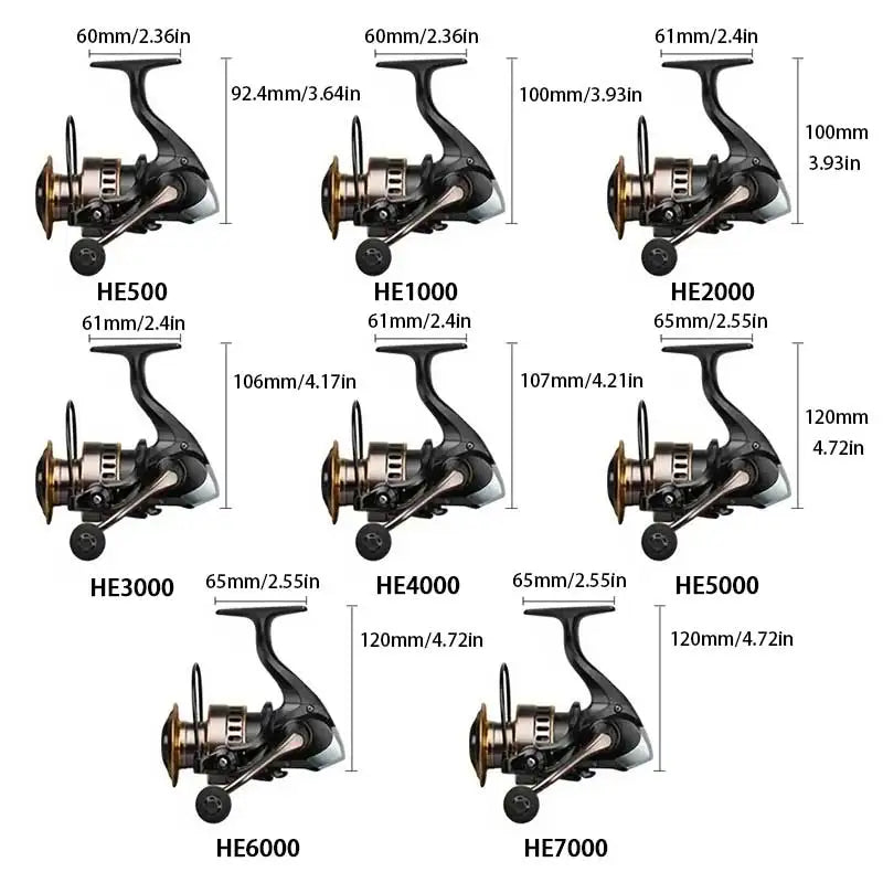 Spinning Fishing Reel – Freshwater & Saltwater - AureliaAdventure