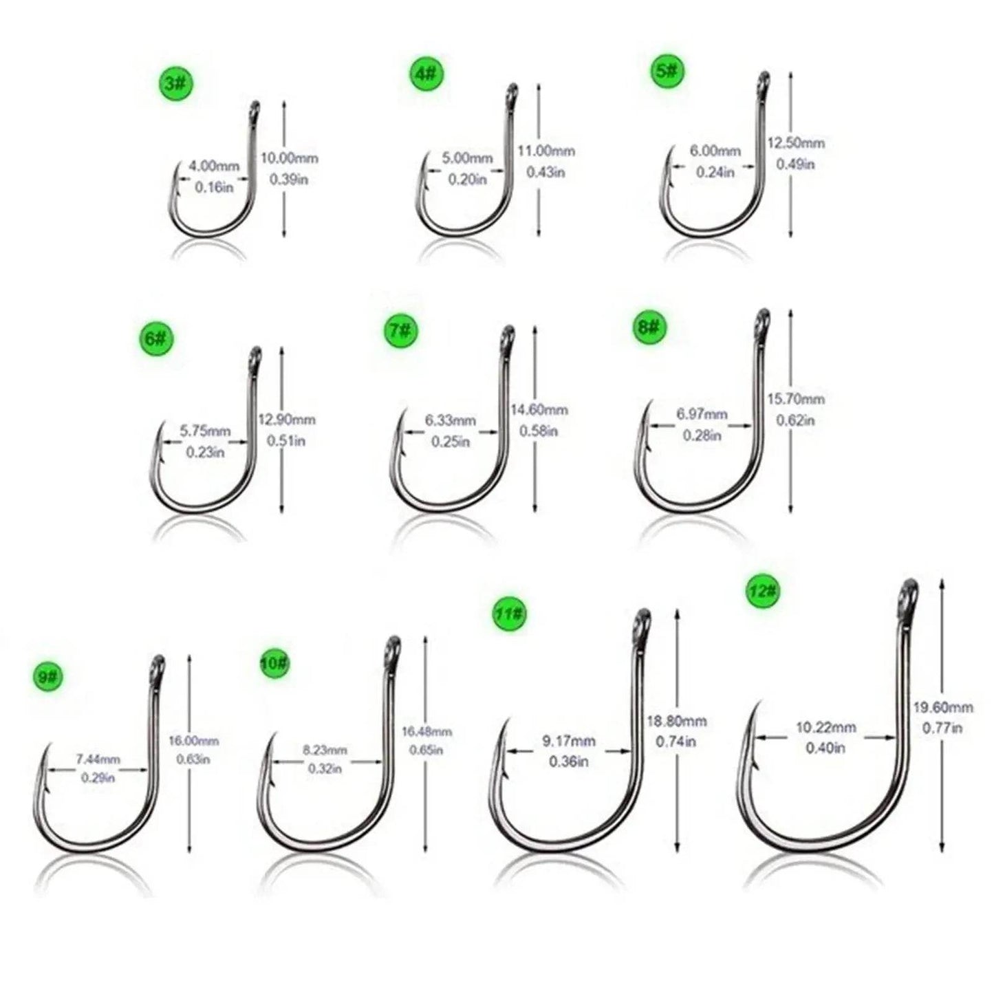 100PCS Fishing Hooks Kits - AureliaAdventure