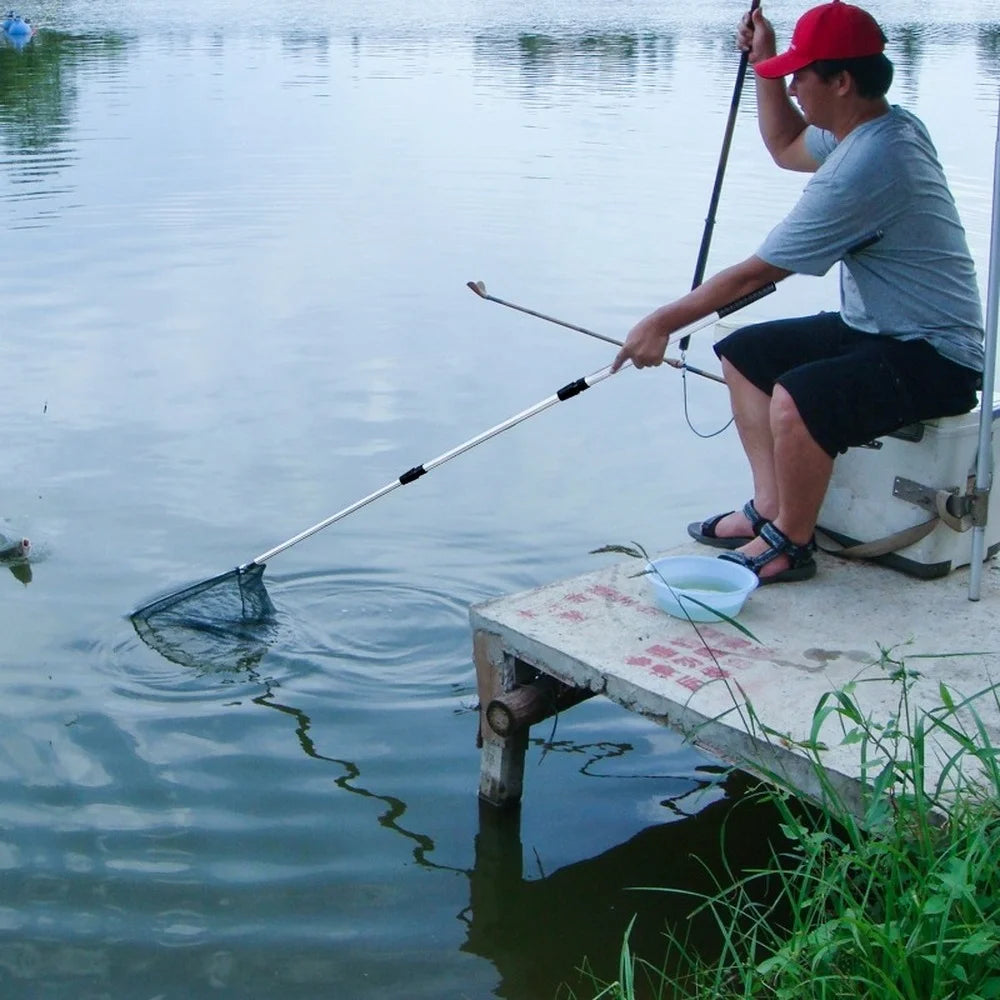 Telescopic Folding Landing Net – Extendable Fishing Net for Fly, Carp & Sea Fishing - AureliaAdventure