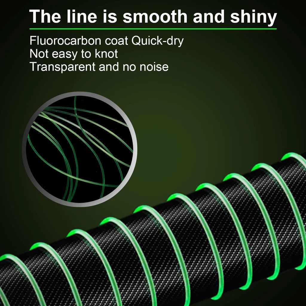 GREEN-1000M Nylon Fishing Line - AureliaAdventure