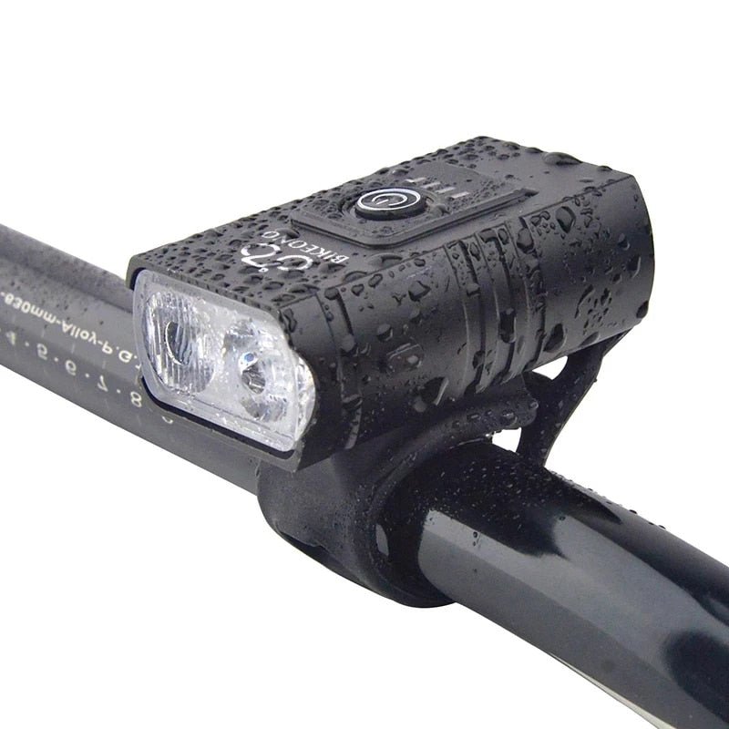 1000LM Bike Headlight T6 Bicycle Flashlight LED USB Rechargeable Torch Aluminum Alloy Cycling High Beam Low Accessories - AureliaAdventure