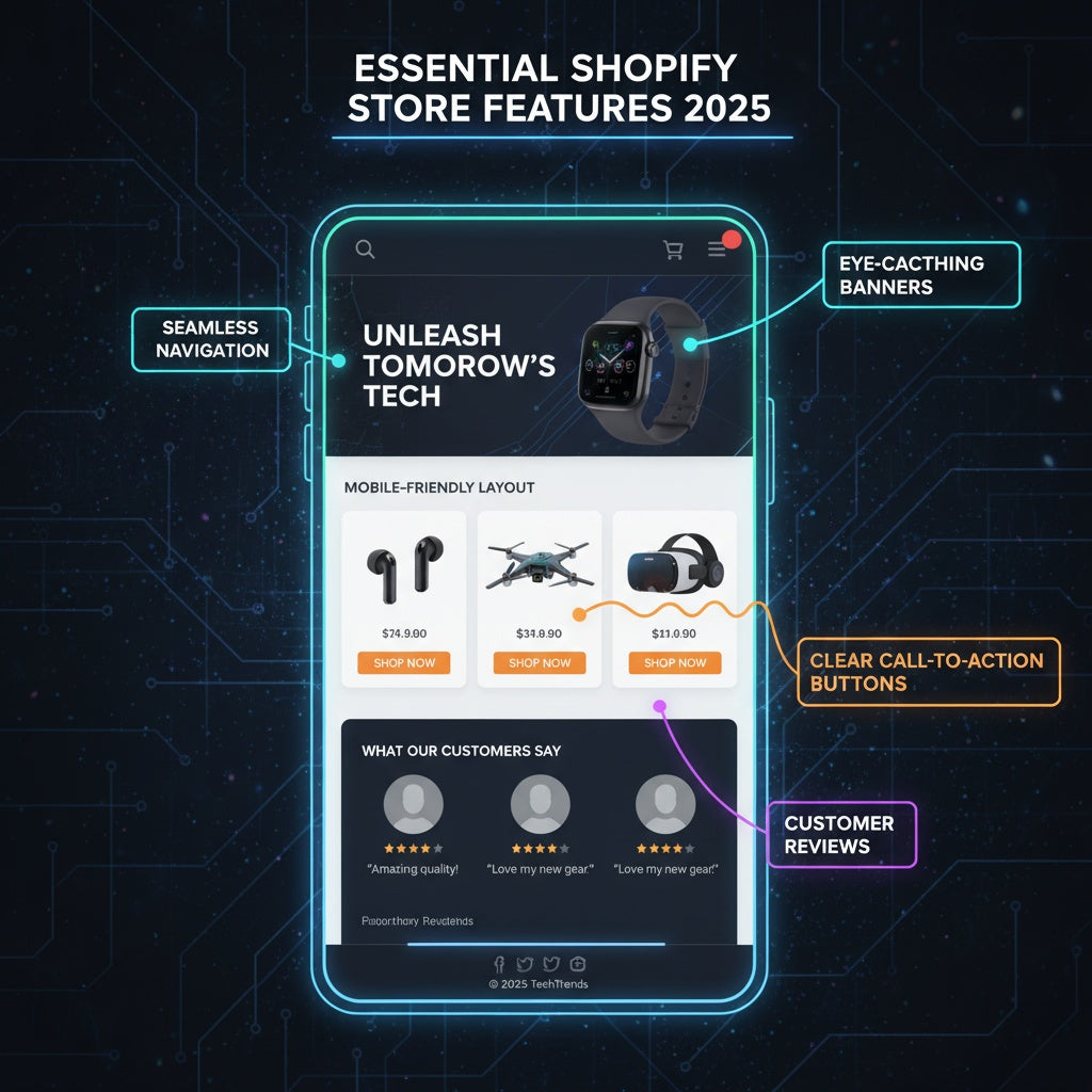 Essential Features Every Shopify Store Needs in 2025