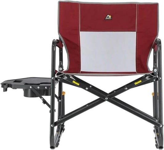 GCI Outdoor Freestyle Rocker XL with Side Table – Portable Folding Rocking Chair for Camping & Tailgating - AureliaAdventure