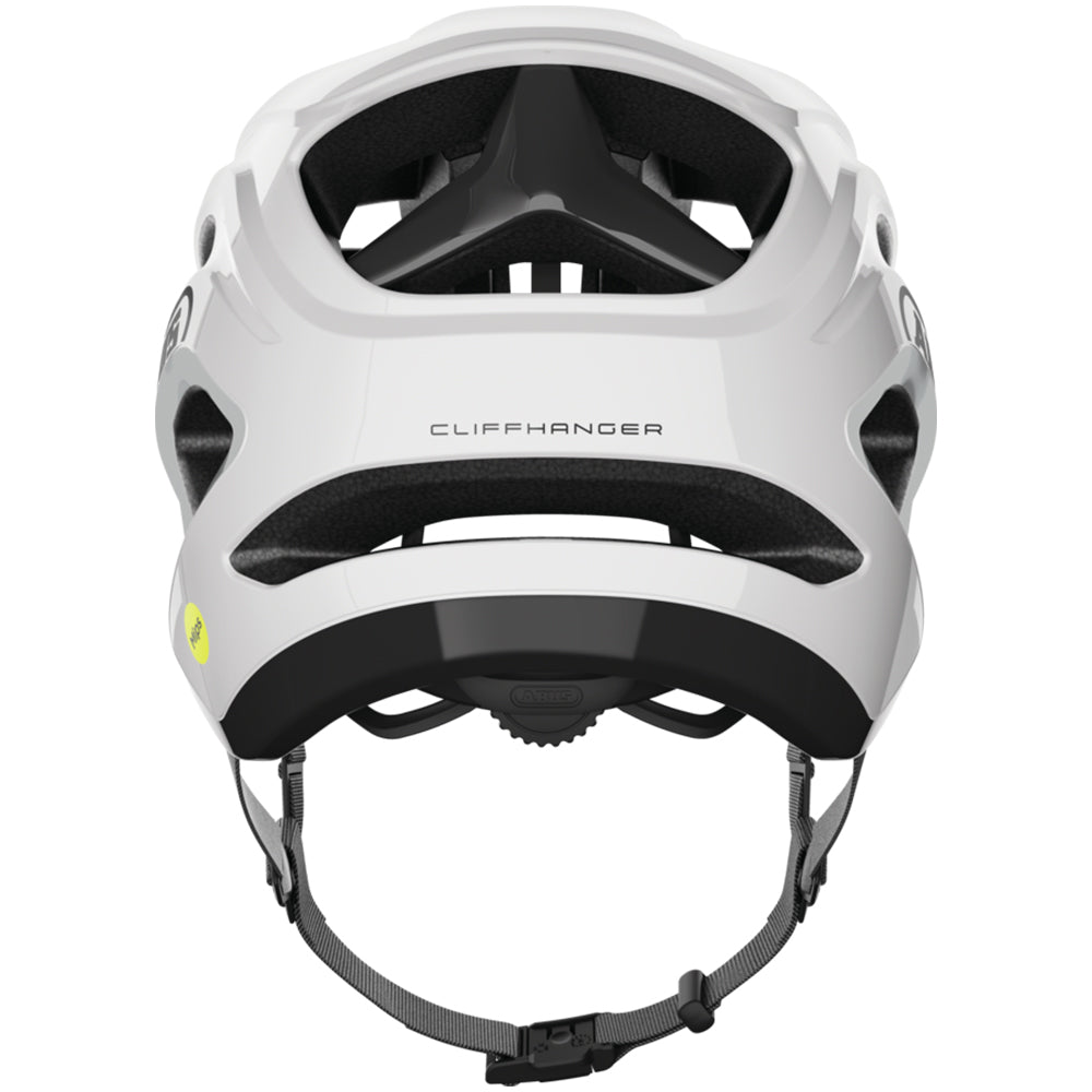 ABUS Cliffhanger MIPS Helmet (Shiny White) - AureliaAdventure