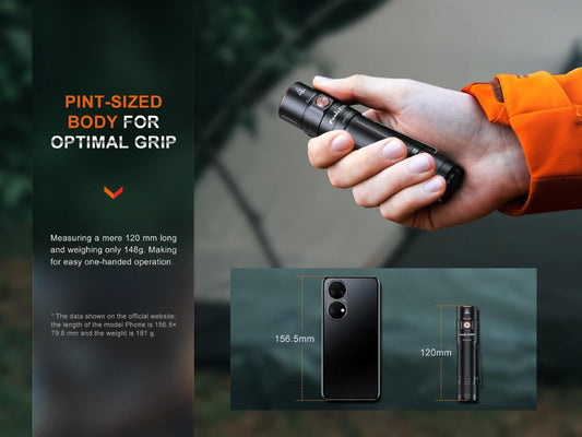 Fenix E35R High-Performance Rechargeable LED Flashlight - AureliaAdventure