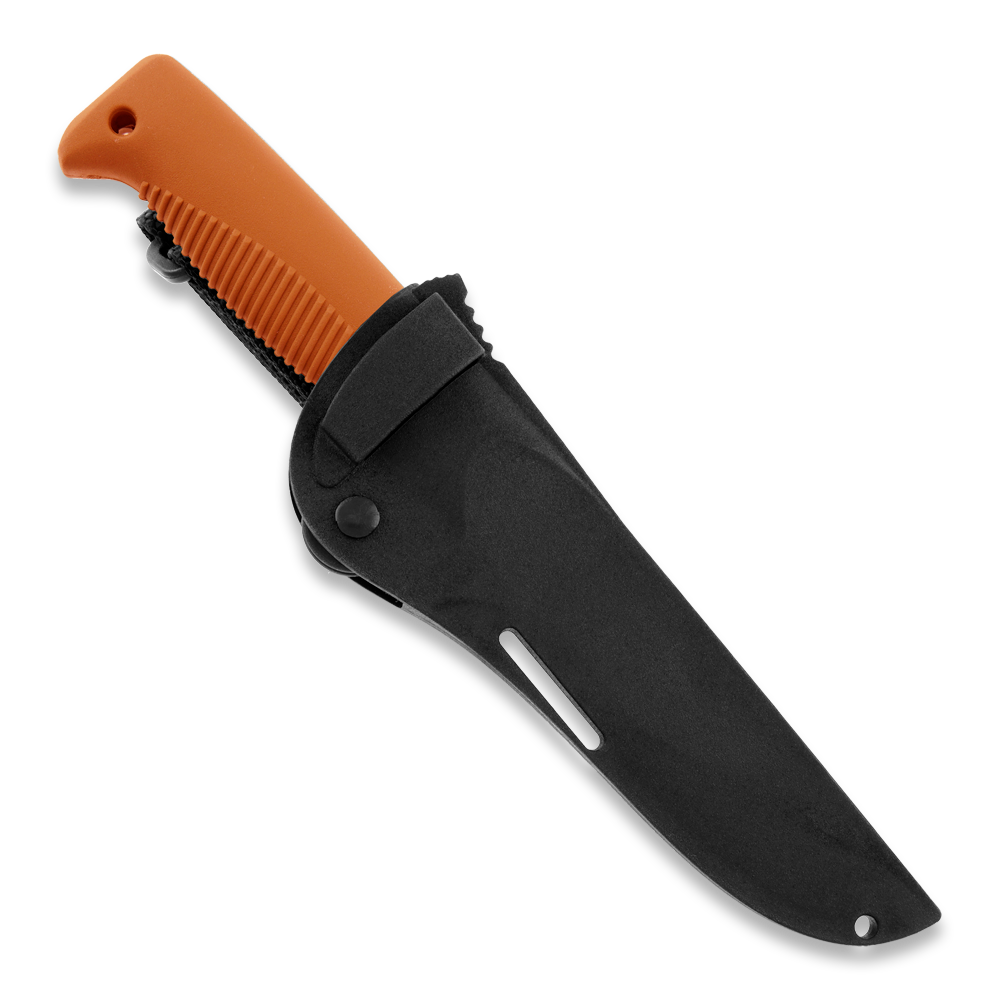 Peltonen M07 Ranger Puukko Black Cerakote Orange Handle FJP137 - AureliaAdventure
