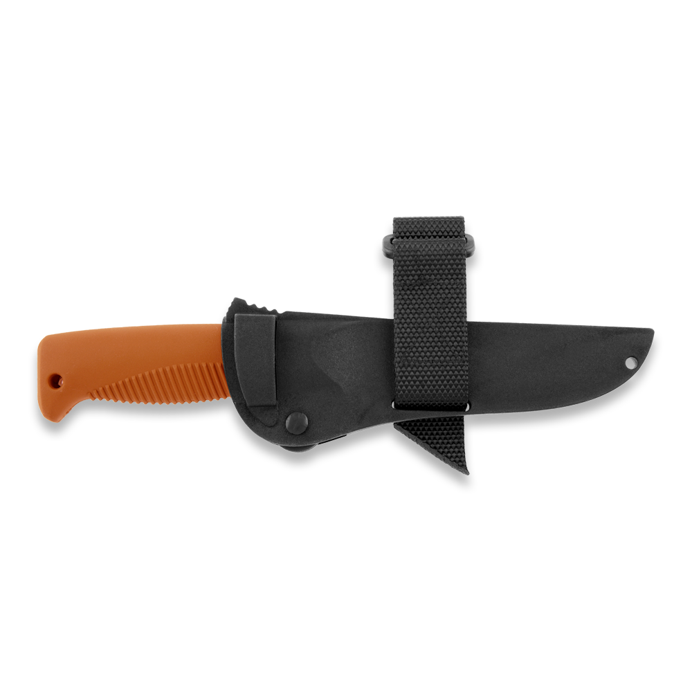 Peltonen M07 Ranger Puukko Black Cerakote Orange Handle FJP137 - AureliaAdventure