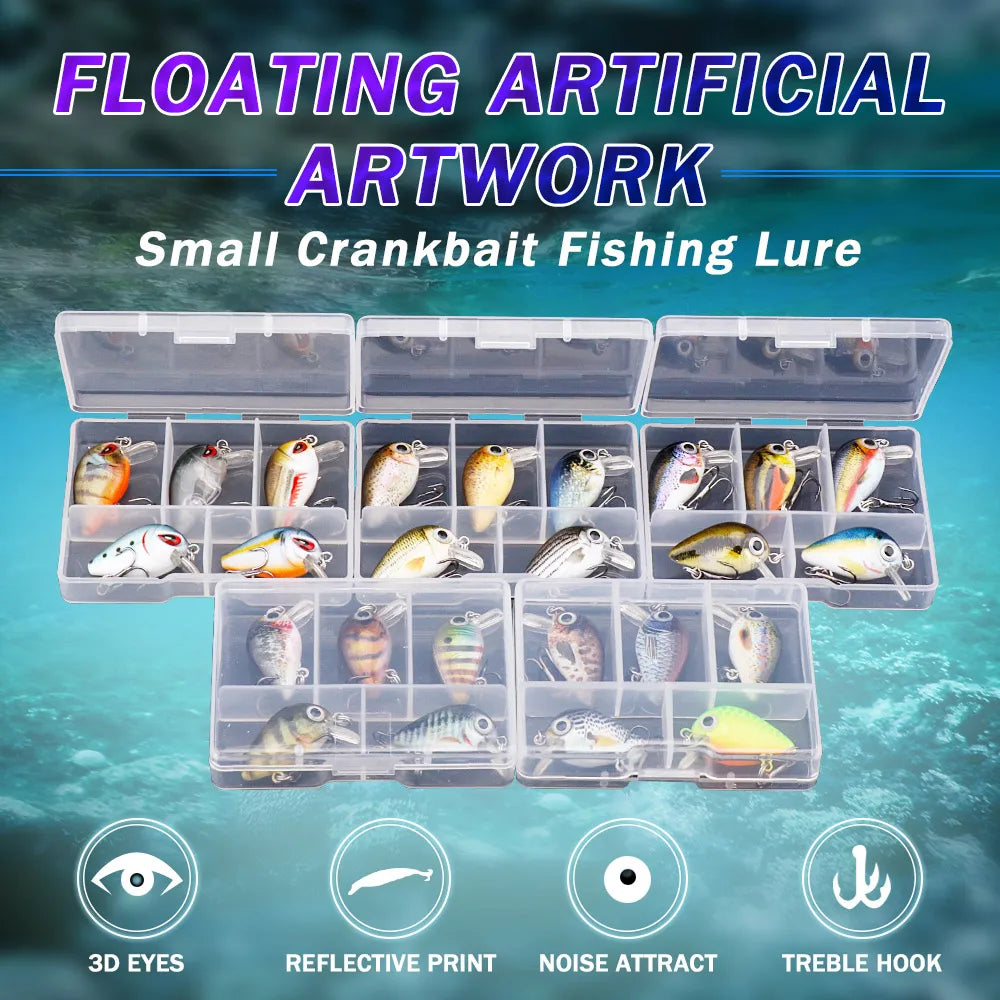 5pcs Mini Fish Lure Set - AureliaAdventure