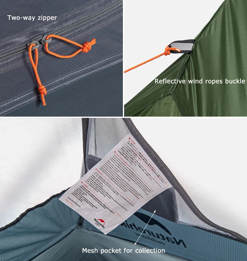 Ultralight 1-Person Backpacking Tent – 20D Nylon Waterproof Camping Shelter - AureliaAdventure