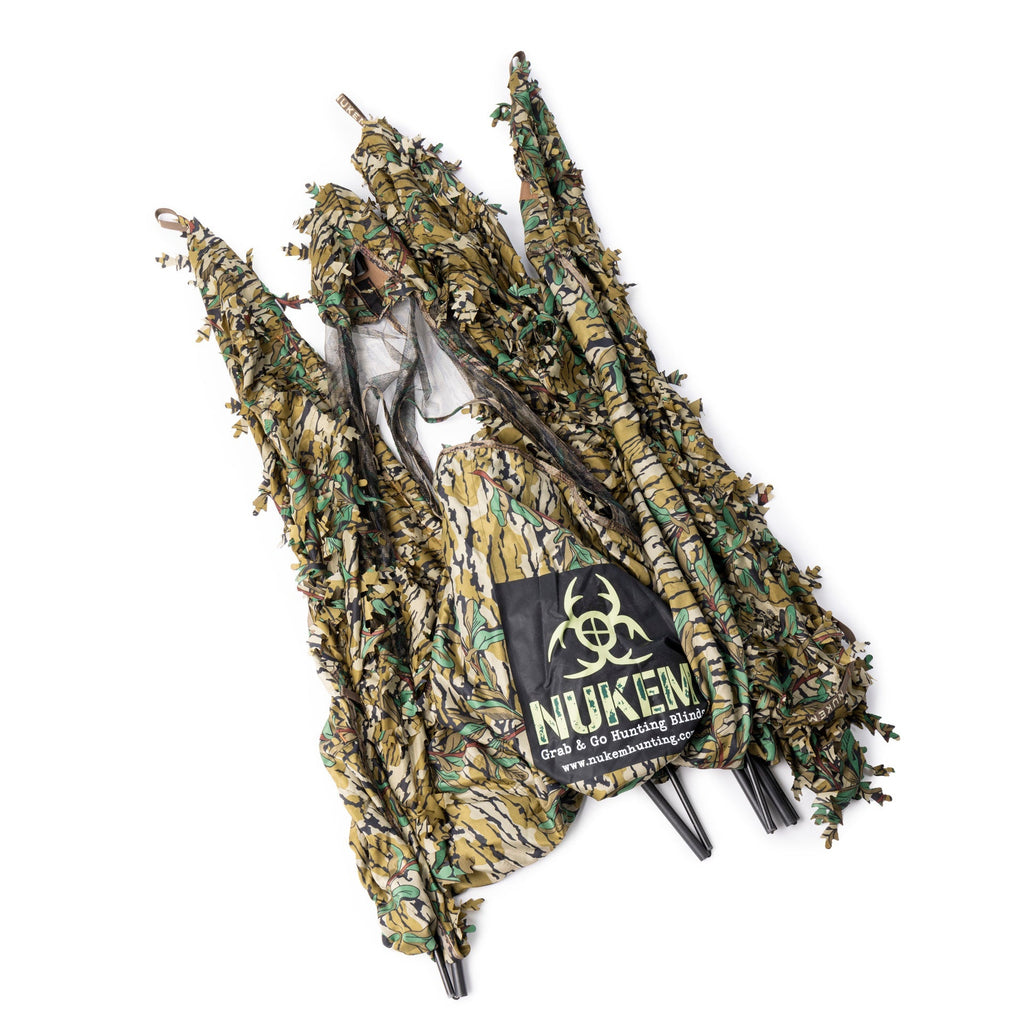 Hunting Blind - Mossy Oak Greenleaf 3D Leafy - AureliaAdventure