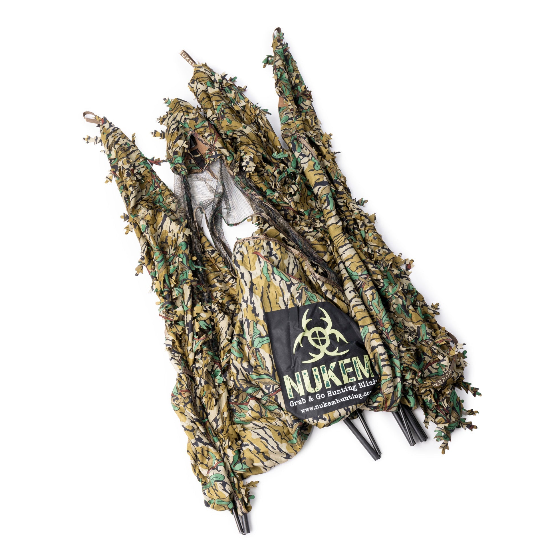 Hunting Blind - Mossy Oak Greenleaf 3D Leafy - AureliaAdventure