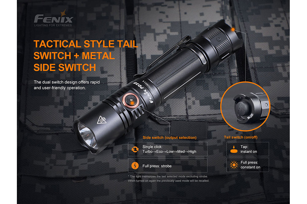 Fenix PD35 V3.0 Everyday Carry Flashlight - 1700 Lumens - AureliaAdventure