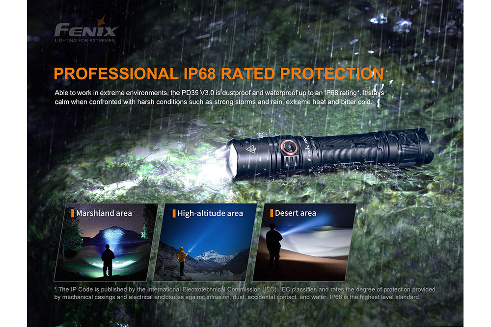 Fenix PD35 V3.0 Everyday Carry Flashlight - 1700 Lumens - AureliaAdventure