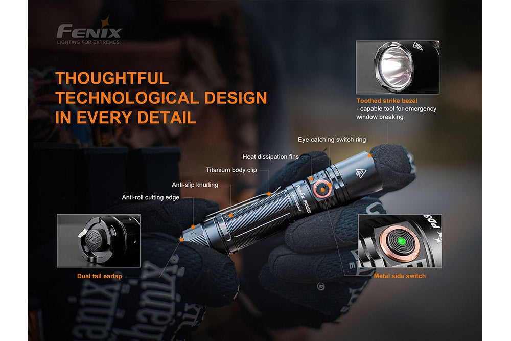 Fenix PD35 V3.0 Everyday Carry Flashlight - 1700 Lumens - AureliaAdventure