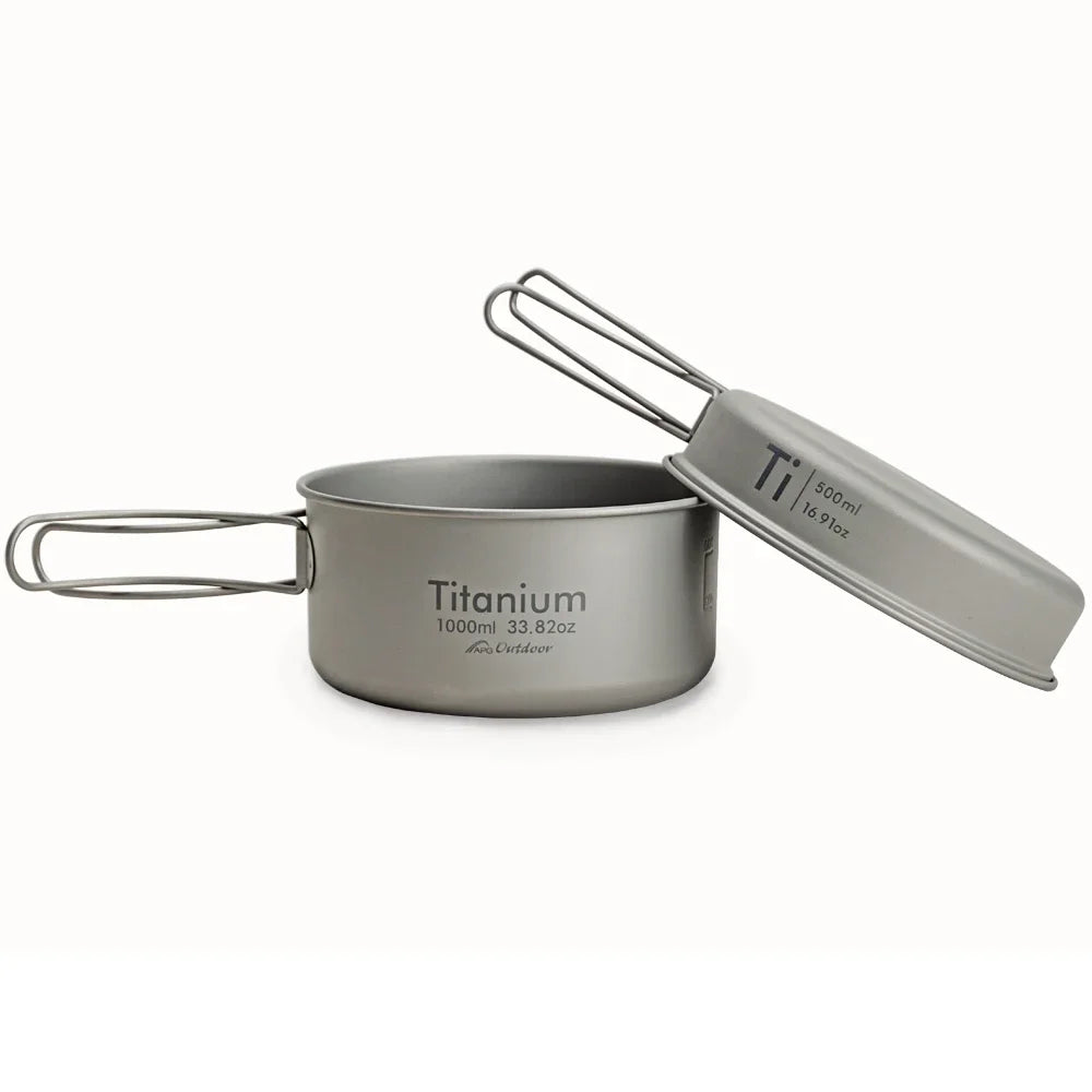 Titanium Pan Outdoor Cookware - AureliaAdventure