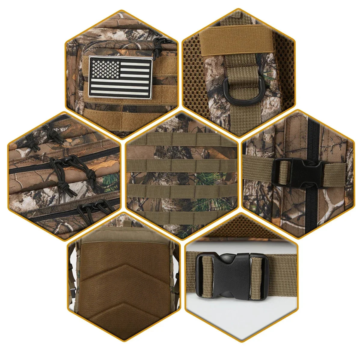 45L Tactical Backpack – Large-Capacity Outdoor Daypack for Hiking, Hunting & Camping - AureliaAdventure