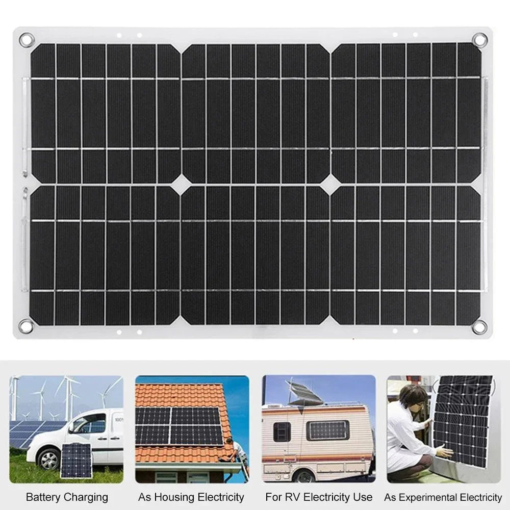 6000W Solar Power Generator Kit – 110V/220V with Controller - AureliaAdventure