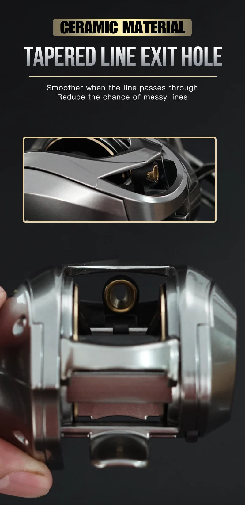 Seasir Megacuda Baitcasting Reel – 15kg Drag, 6.5:1 Gear Ratio, Jigging & Saltwater Ready - AureliaAdventure