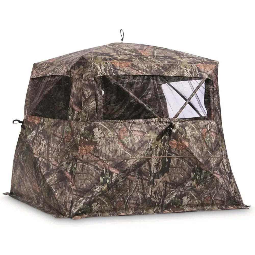 Flare 270 Pop-Up Hunting Blind – Camo Ground Blind for Deer, Duck & Turkey Hunting - AureliaAdventure
