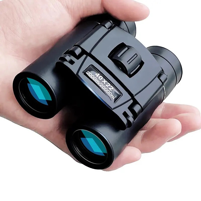 40x22 HD Compact Binoculars – 2000M Long-Range Folding Telescope with BAK4 FMC Optics for Hunting & Travel - AureliaAdventure