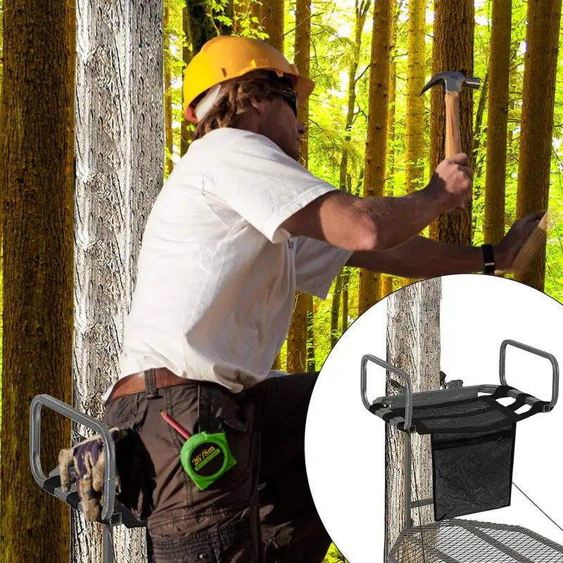 Tree Stand Seat Replacement with Pocket – Durable Deer Stand Seat for Hunting Comfort & Storage - AureliaAdventure