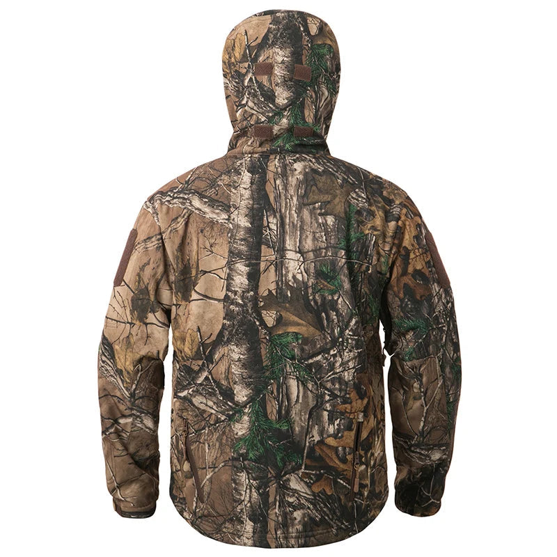 Men's Silent Soft Shell Camouflage Jacket - AureliaAdventure