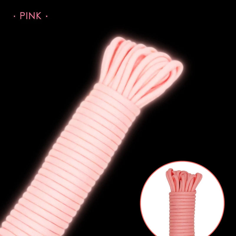 30m Glow-in-the-Dark Paracord – 4mm 9-Strand Core Outdoor Survival Rope for Camping, Tents & Safety Use - AureliaAdventure