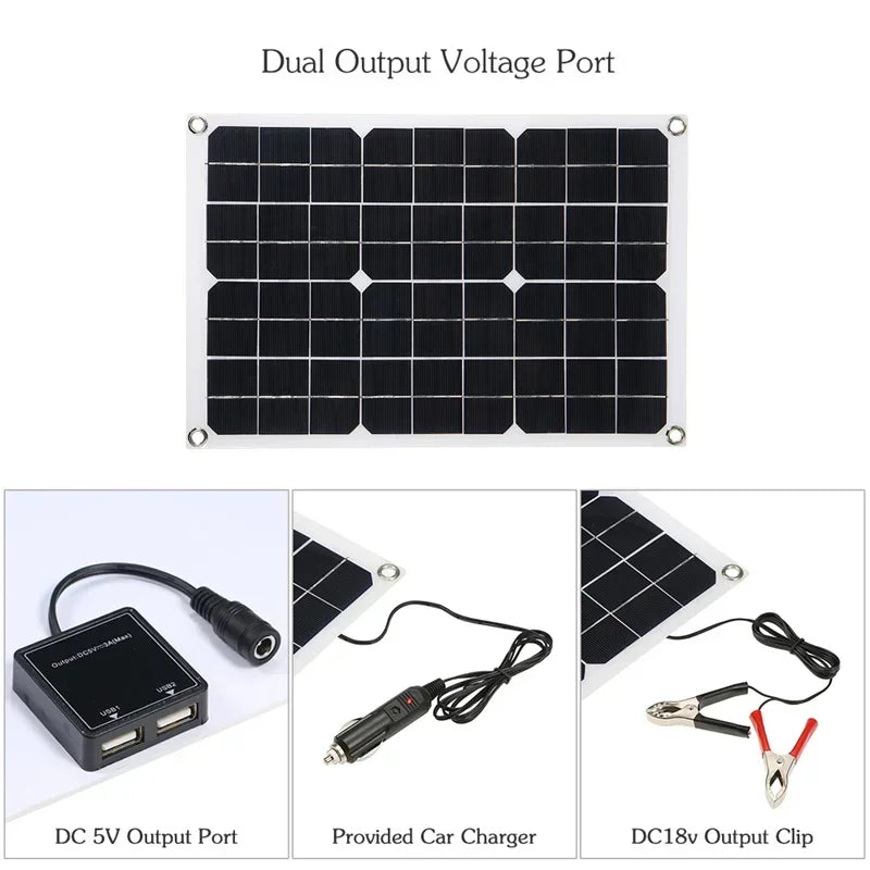 6000W Solar Power Generator Kit – 110V/220V with Controller - AureliaAdventure