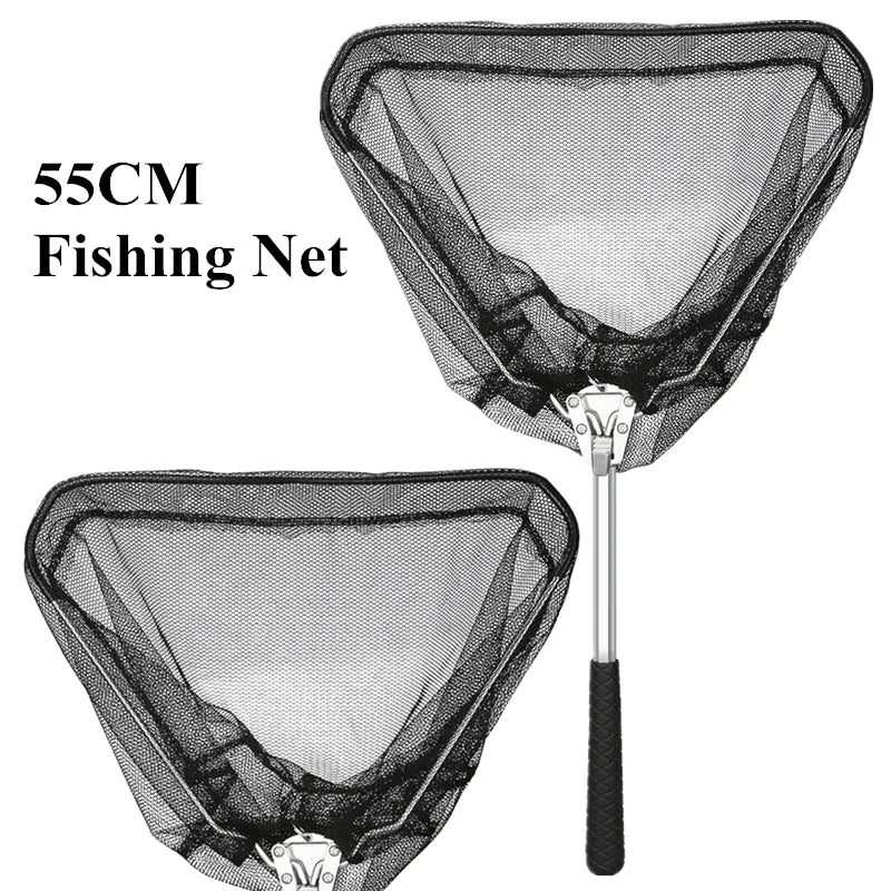 Telescopic Folding Landing Net – Extendable Fishing Net for Fly, Carp & Sea Fishing - AureliaAdventure