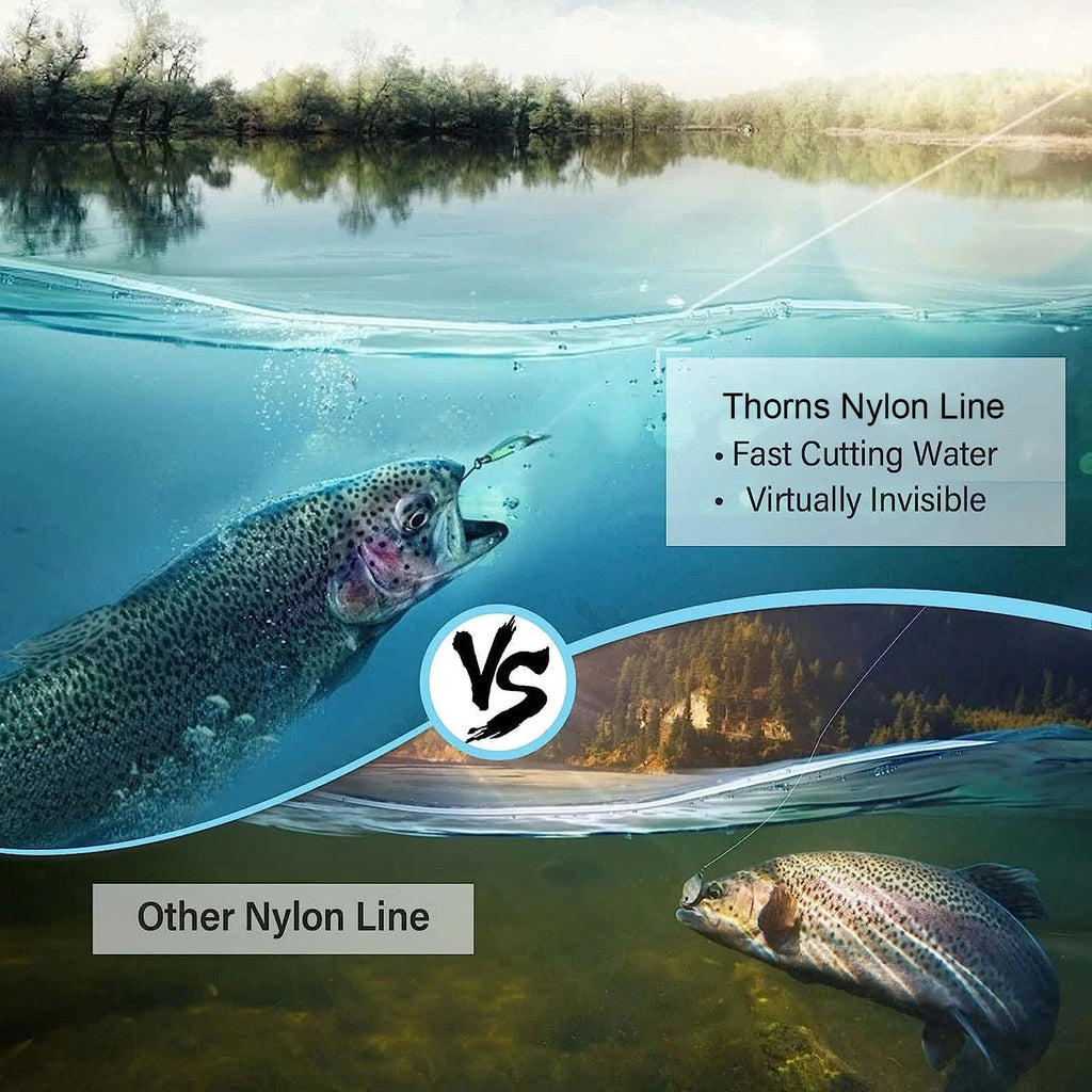 SKY BLUE-1000M Nylon Fishing Line - AureliaAdventure