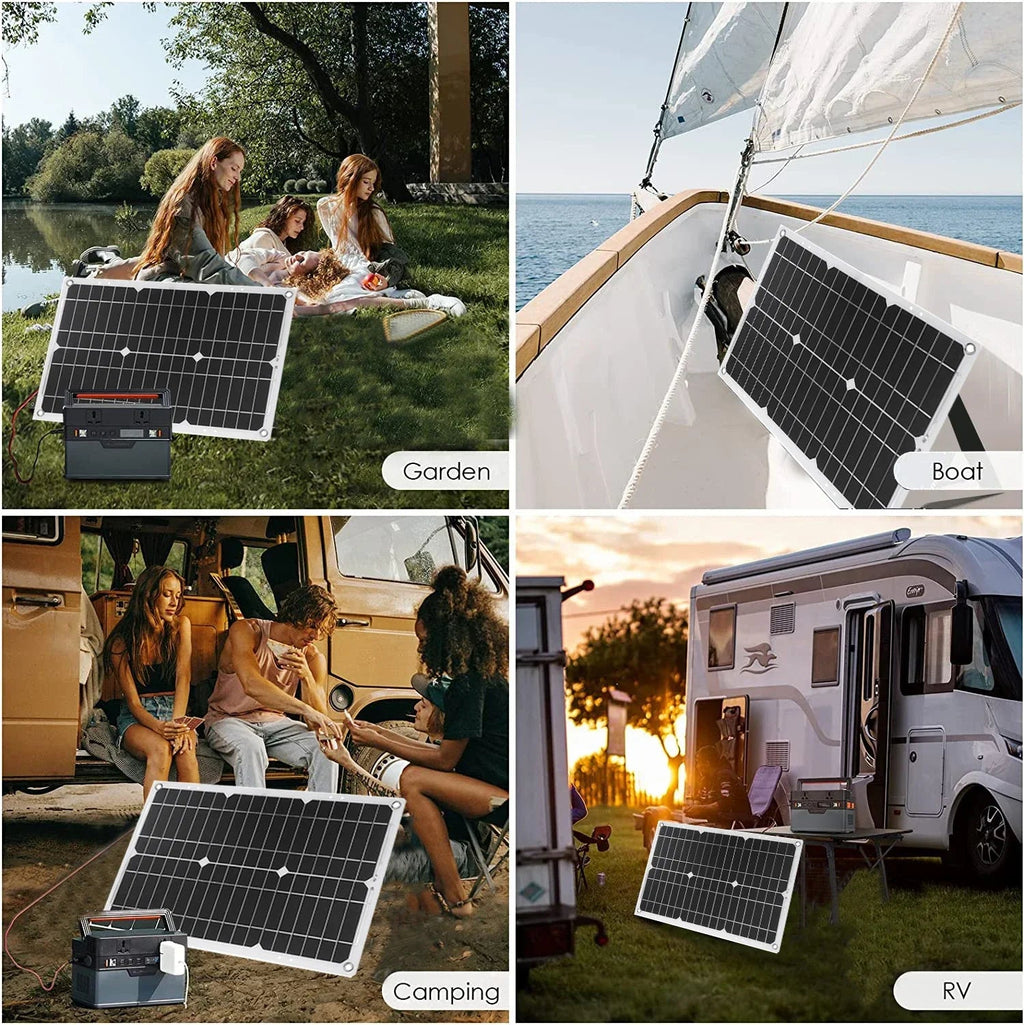 6000W Solar Power Generator Kit – 110V/220V with Controller - AureliaAdventure