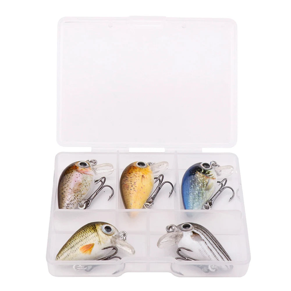 5pcs Mini Fish Lure Set - AureliaAdventure