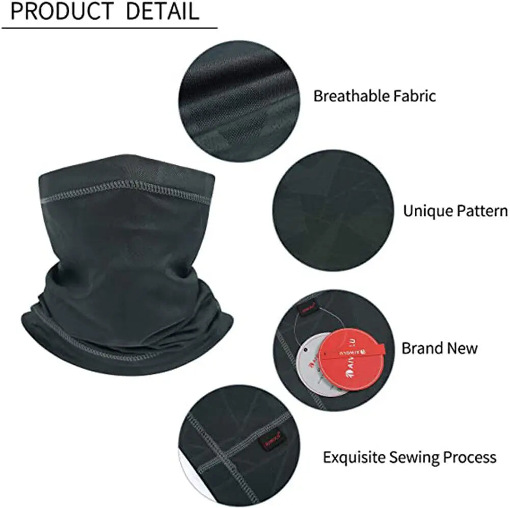 UPF 50+ UV Fishing Neck Gaiter – Breathable Sun Protection Face Mask for Outdoor Sports - AureliaAdventure