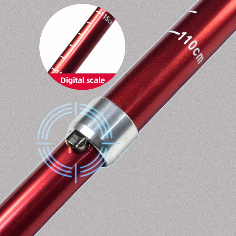 5-Section Foldable Trekking Pole – Lightweight Telescopic Hiking Stick for Camping & Travel (1 PC) - AureliaAdventure