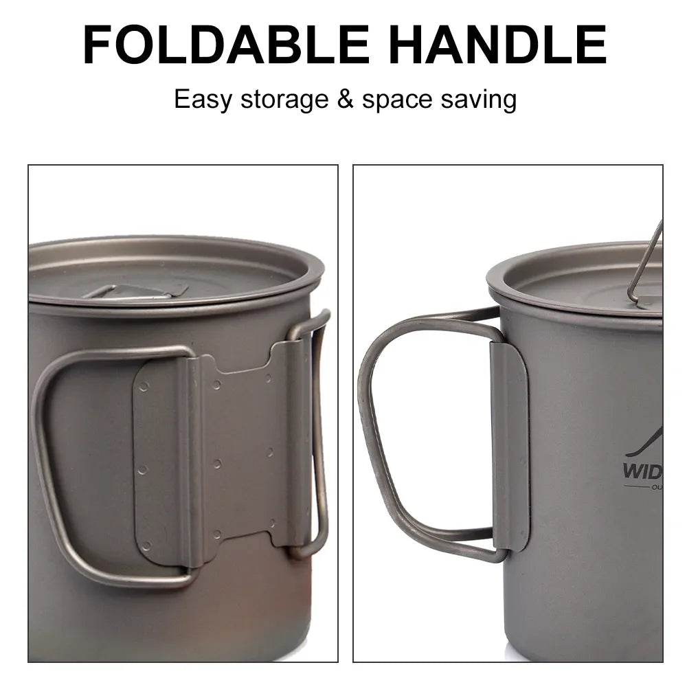Widesea Titanium Camping Mug – Ultralight Outdoor Cup for Hiking & Travel - AureliaAdventure