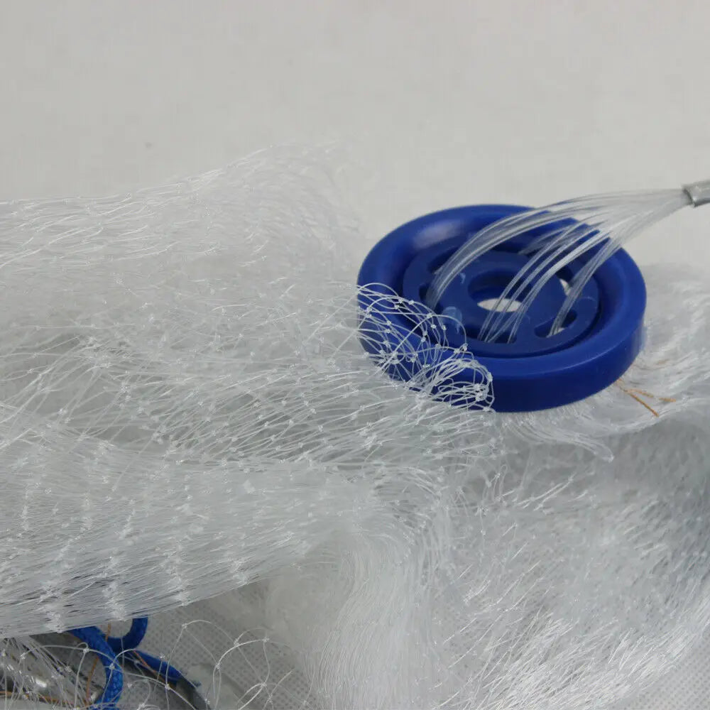 14ft Hand Cast Fishing Net – 4.2M Full Spread with Hollow Sinkers & Dense Mesh - AureliaAdventure