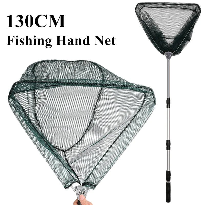 Telescopic Folding Landing Net – Extendable Fishing Net for Fly, Carp & Sea Fishing - AureliaAdventure