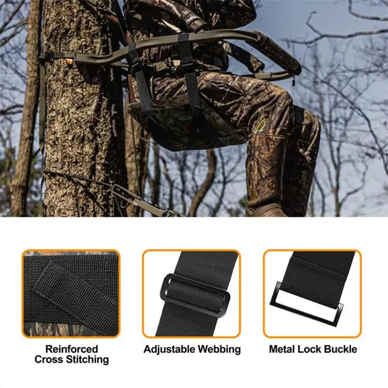 Adjustable Tree Stand Seat Cushion – Comfortable Hunting Seat Pad for All-Day Support - AureliaAdventure