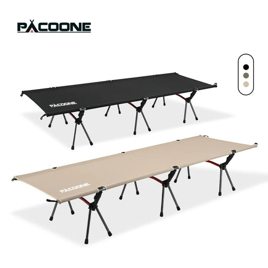 PACOONE Folding Camping Cot – Portable Outdoor Bed for Adults & Kids, Travel, RV & Camping - AureliaAdventure