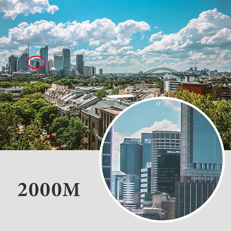 40x22 HD Compact Binoculars – 2000M Long-Range Folding Telescope with BAK4 FMC Optics for Hunting & Travel - AureliaAdventure