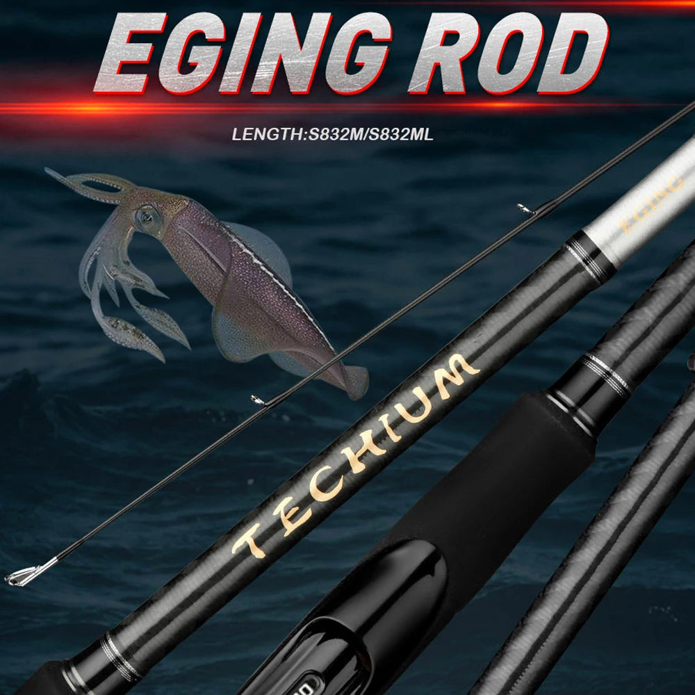 High Carbon EGI Squid Rod – 832M/832ML Spinning Rod (PE 0.4–1.0) - AureliaAdventure