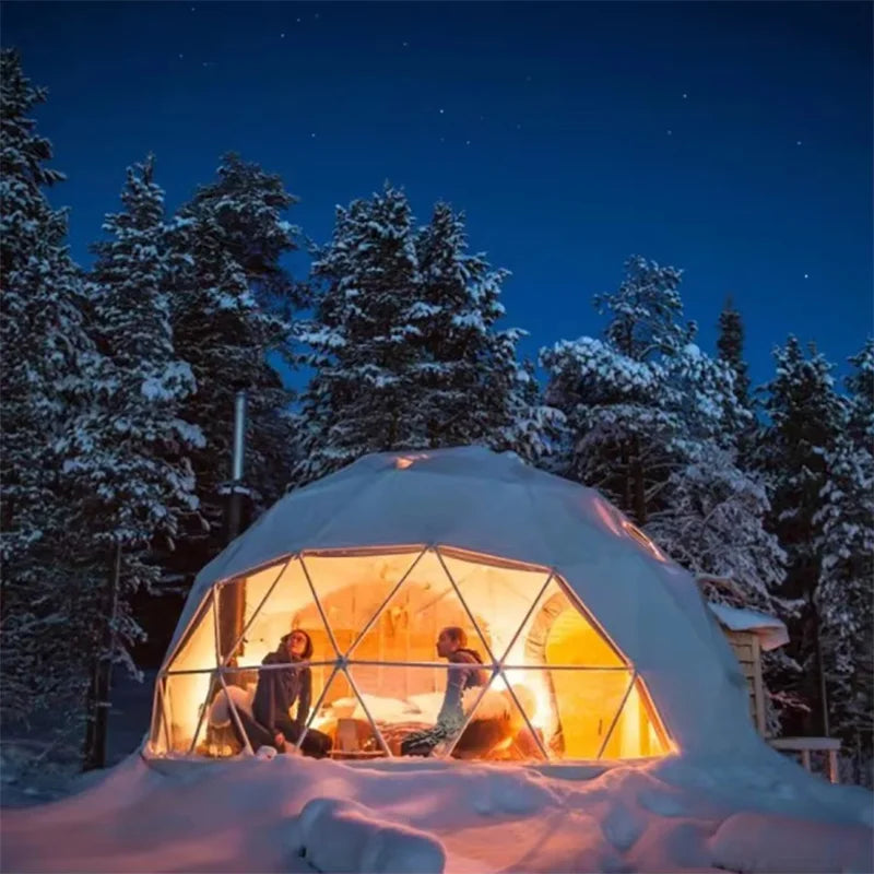 Luxury Geodesic Dome Tent – All-Season Glamping Shelter - AureliaAdventure