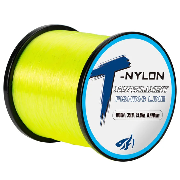 LEMON YELLOW - 1000M Nylon Fishing Line - AureliaAdventure