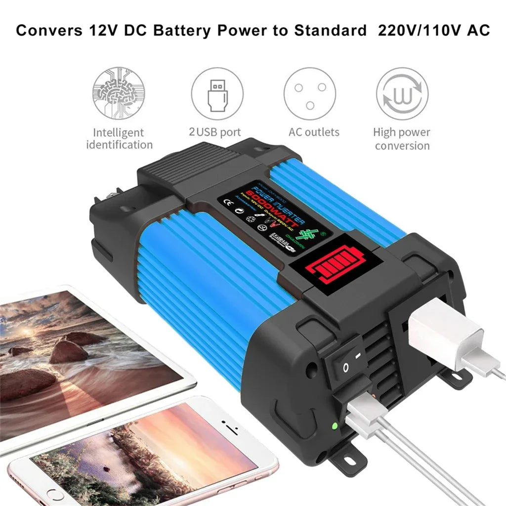 6000W Solar Power Generator Kit – 110V/220V with Controller - AureliaAdventure