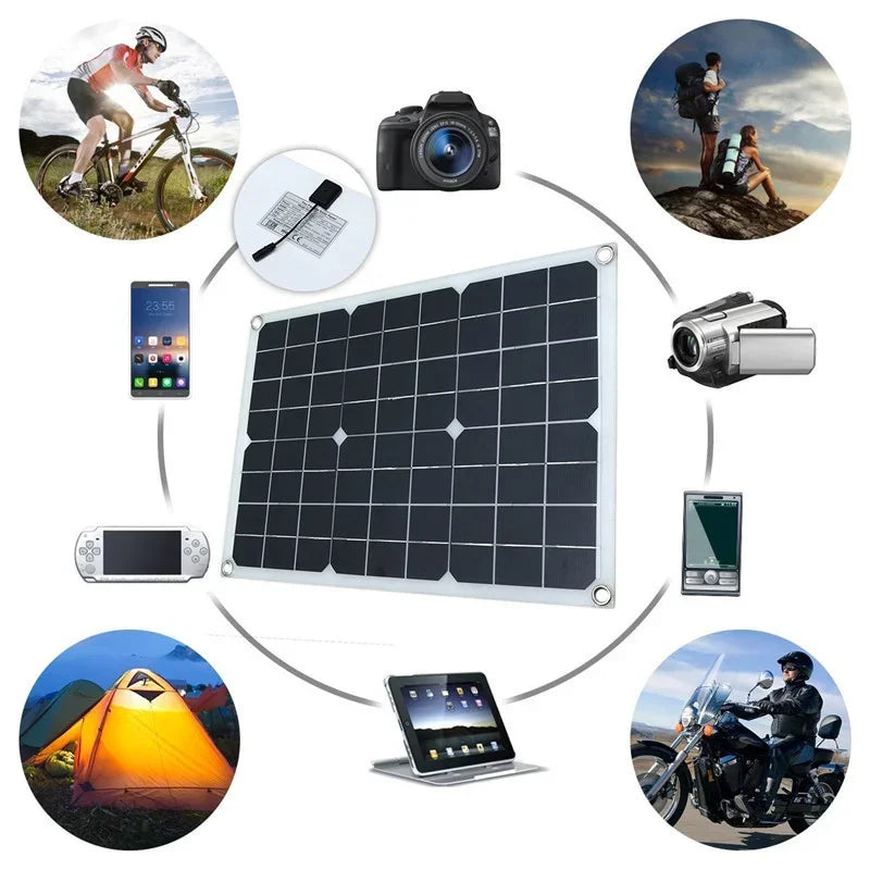 6000W Solar Power Generator Kit – 110V/220V with Controller - AureliaAdventure