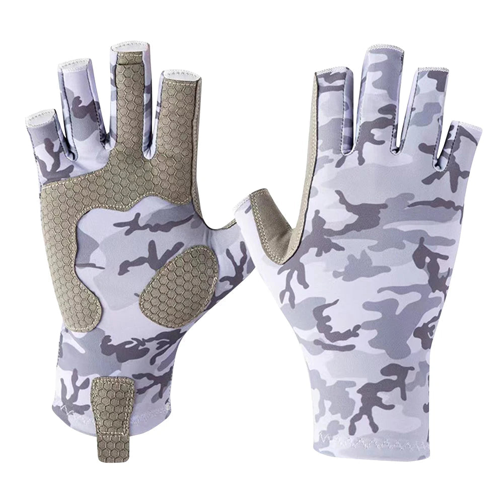 Half Finger Workout Gloves Anti-sting Fingerless Fishing Gloves Wear-resistant Anti-cutting Non-slip Outdoor Fishing Accessories - AureliaAdventure