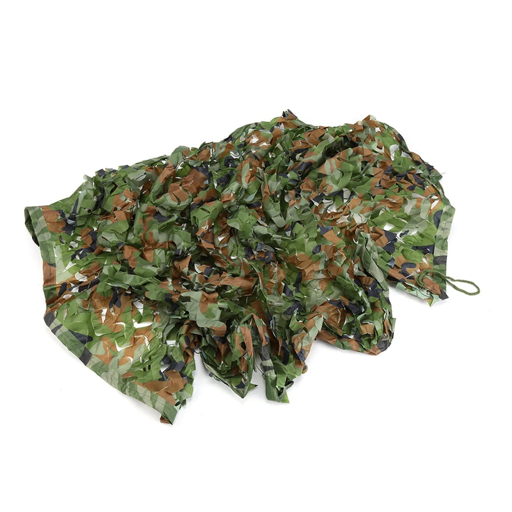 1×2M Woodland Camo Net – Lightweight Camouflage Netting for Hunting & Camping - AureliaAdventure