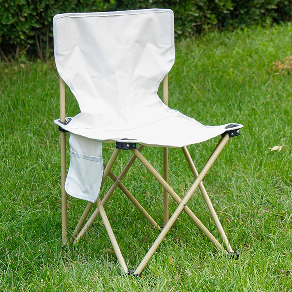 Portable Folding Camping Chair – Lightweight Outdoor Chair with Storage Bag & Strong Load Capacity - AureliaAdventure